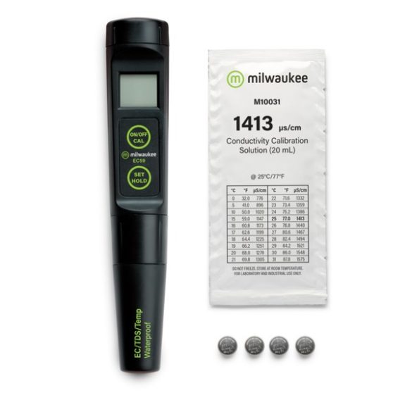 EC59 PRO vízálló EC zsebteszter cserélhető elektródával