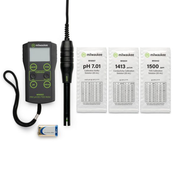 MW802 PRO kombinált  hordozható pH / EC / TDS mérőműszer