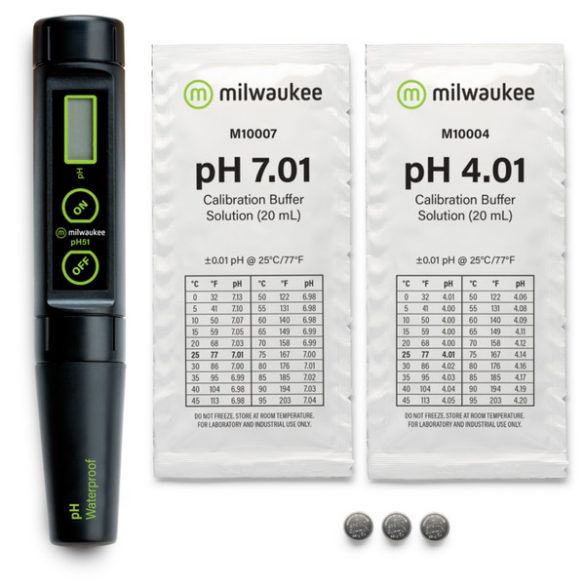 pH51 vízálló pH zsebteszter cserélhető elektródával