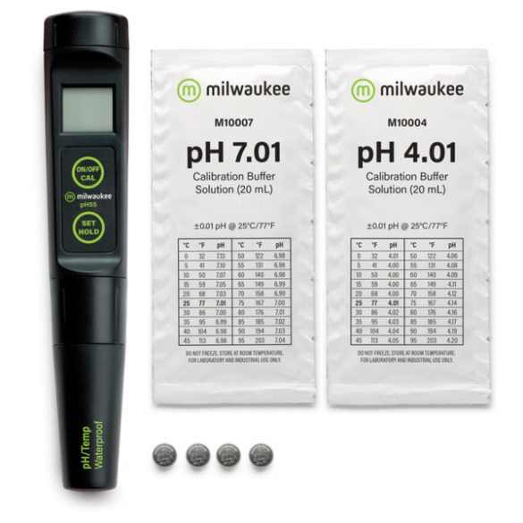 pH55 PRO vízálló pH zsebteszter cserélhető elektródával